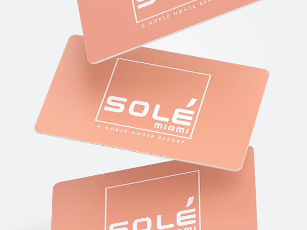 Sole Miami gift cards.