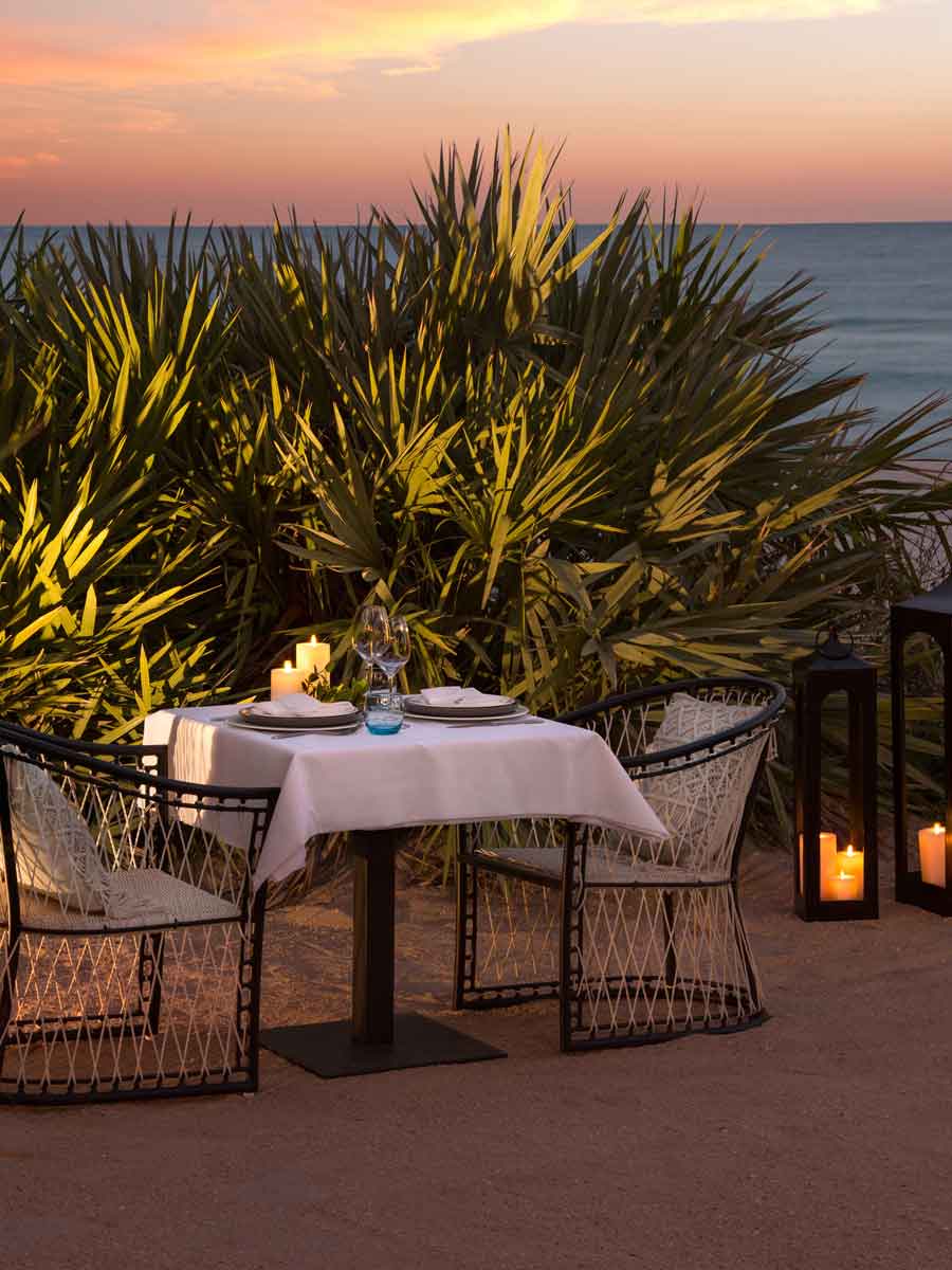 Sunset Dining on the beach, at Sole Miami