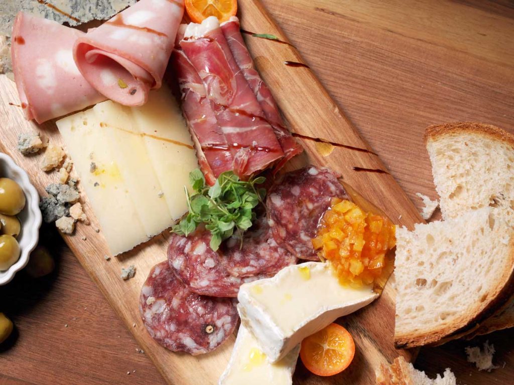 Charcuterie board at BALEENkitchen