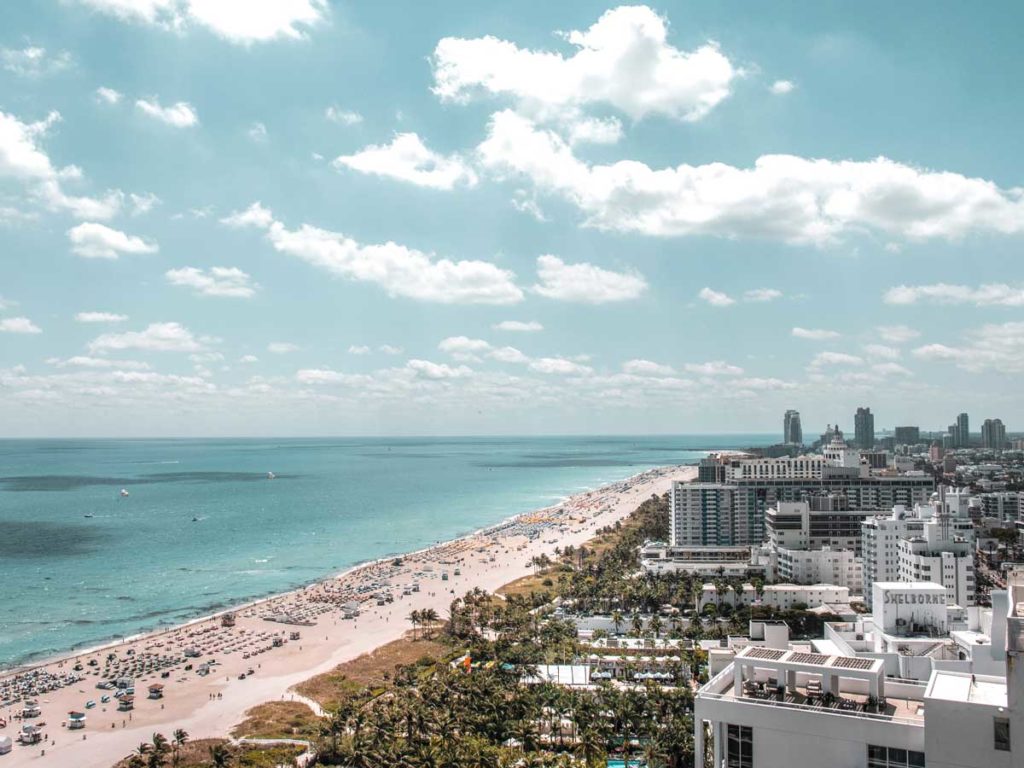 Aerial view of Sunny Isles Beach