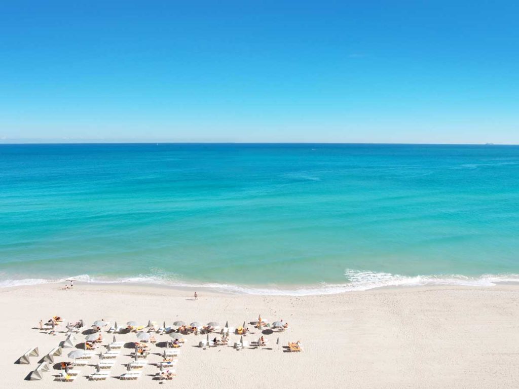 Aerial view of Sunny Isles Beach in Miami