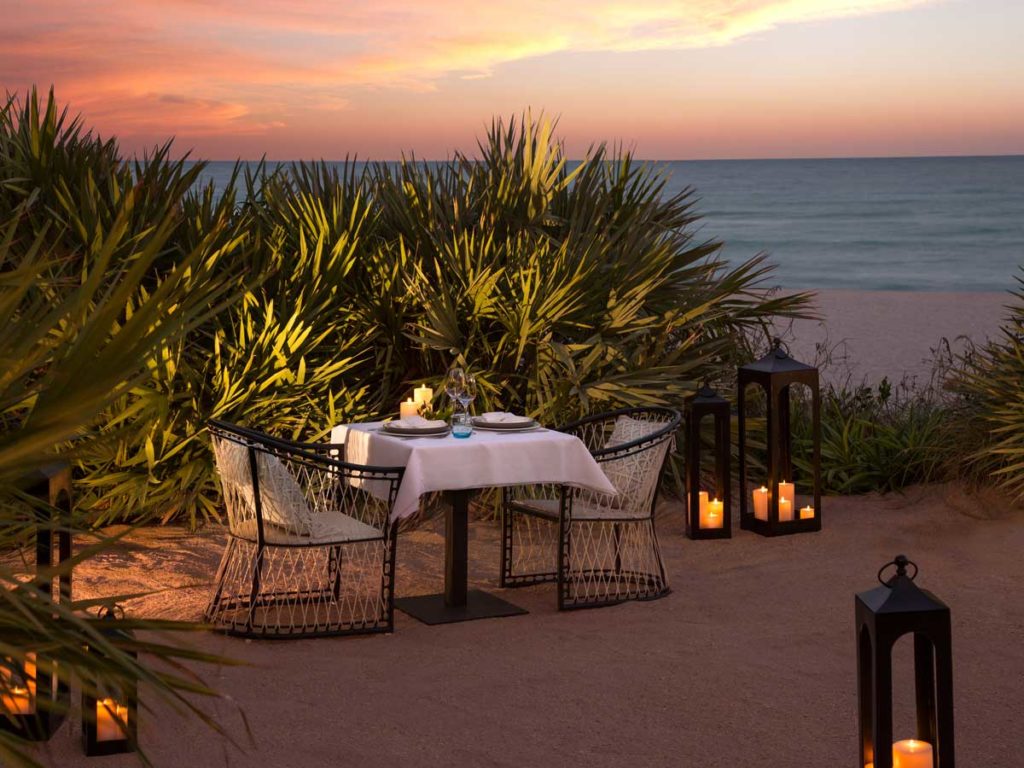 Sunset Dining on the beach, at Sole Miami