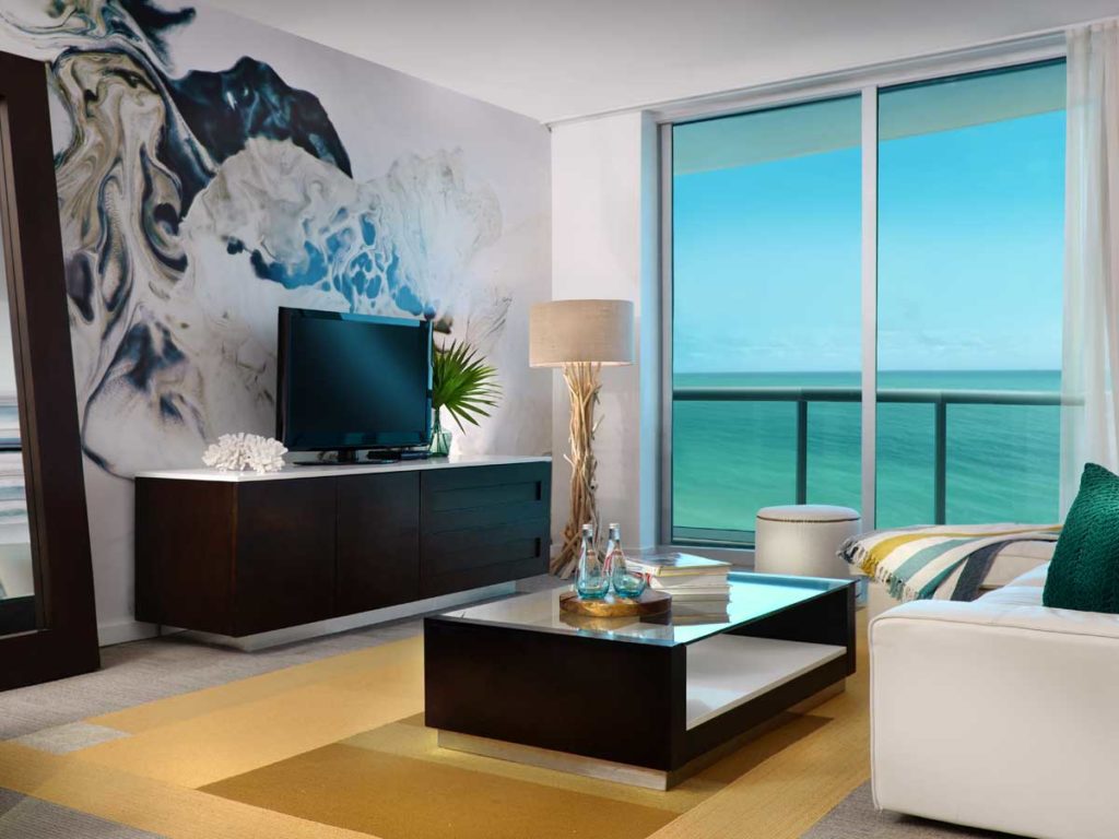 Ocean view Living Room, at Solé Miami