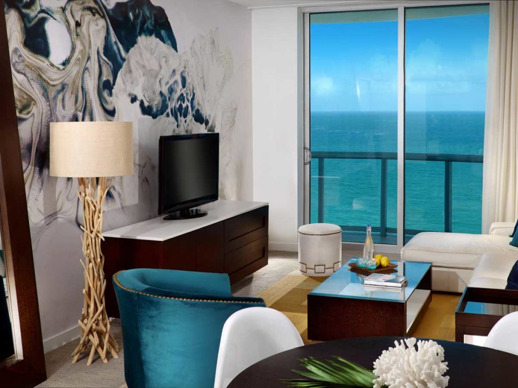 Ocean view Living Room, at Solé Miami