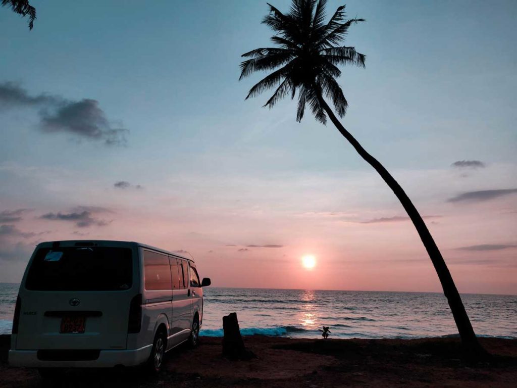 Car parked at Sunny Isles beach