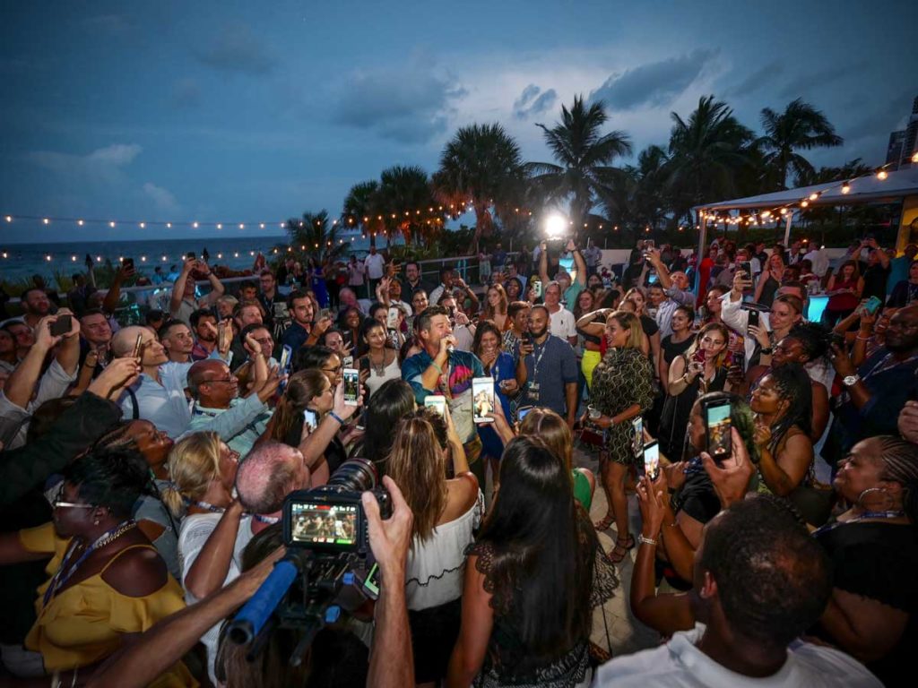 A show at Sunny Isles Beach, in Miami