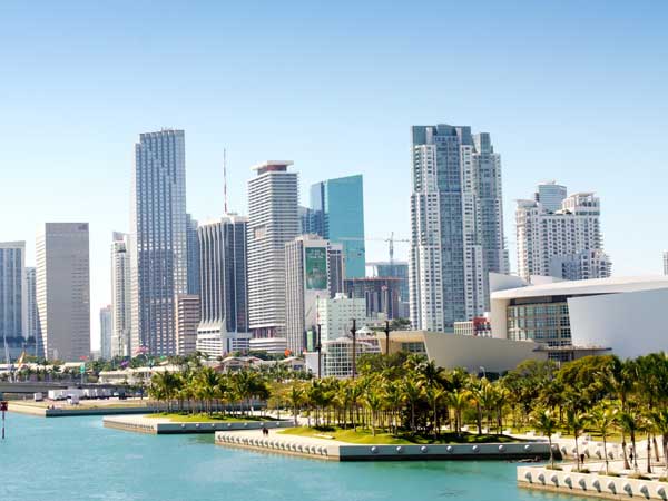 Miami view from water