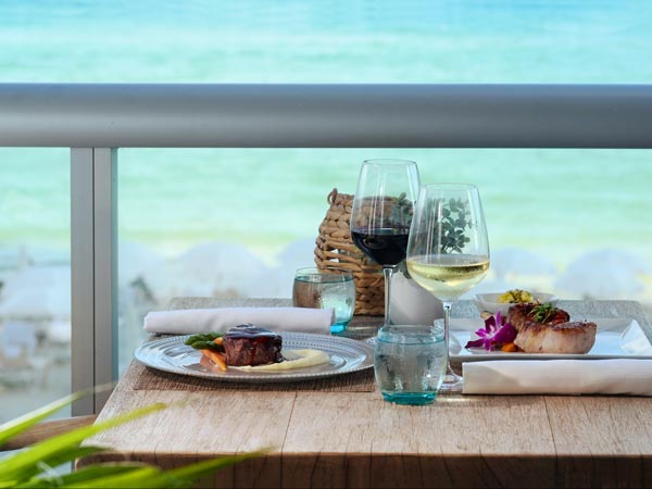 Steak And Fish Dinner From BALEEN.