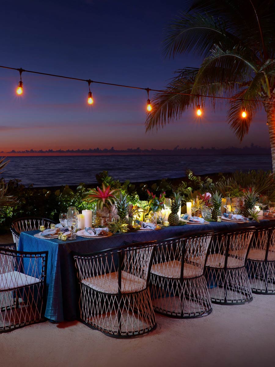Private Event Table On The Beach