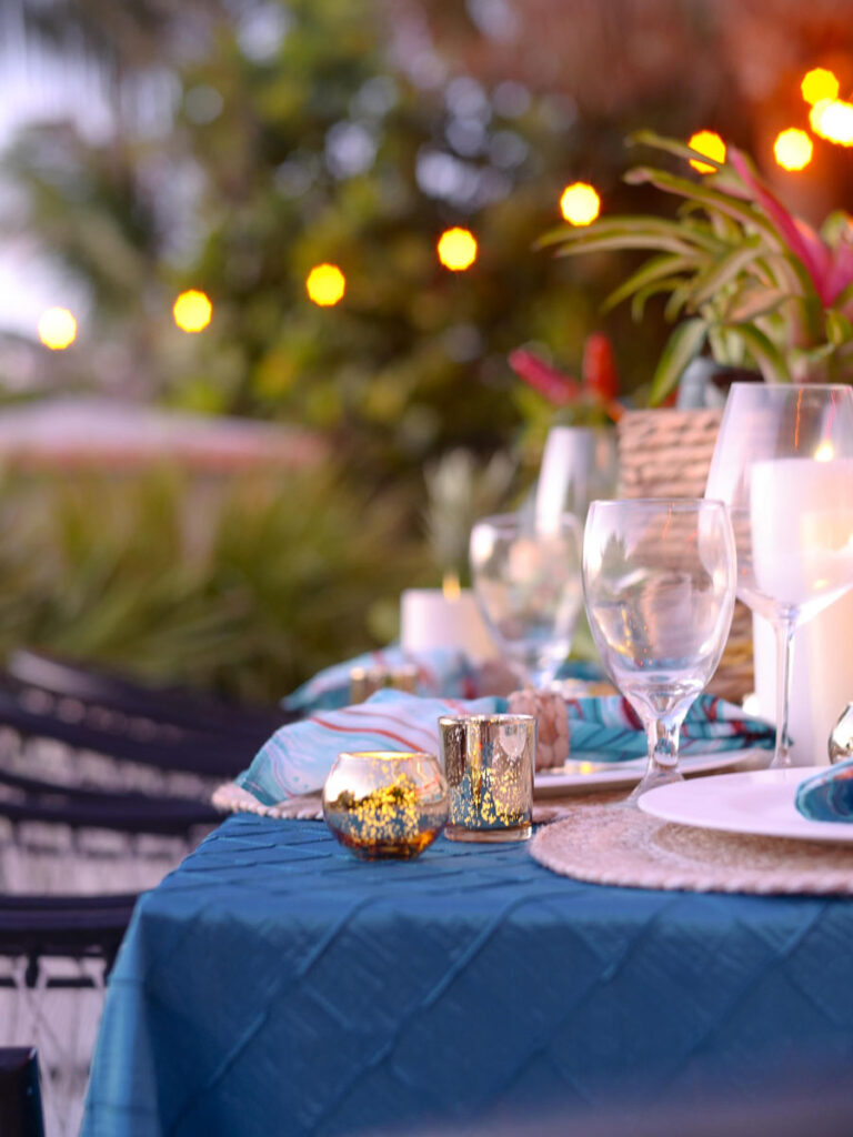 Private Outdoor Event Table