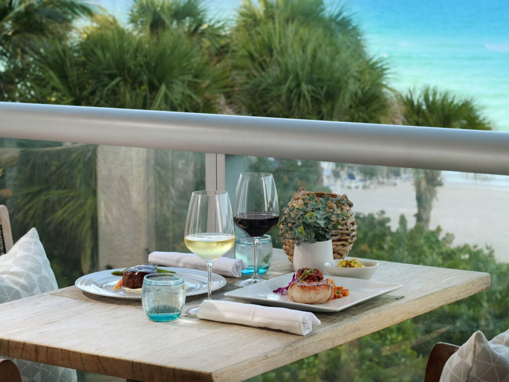 Outdoor Dining At BALEEN In Miami